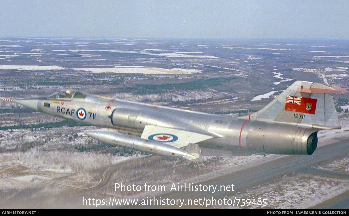 Aircraft Photo of 12711 | Lockheed CF-104D Starfighter Mk.1 | Canada - Air Force | AirHistory.net #759485