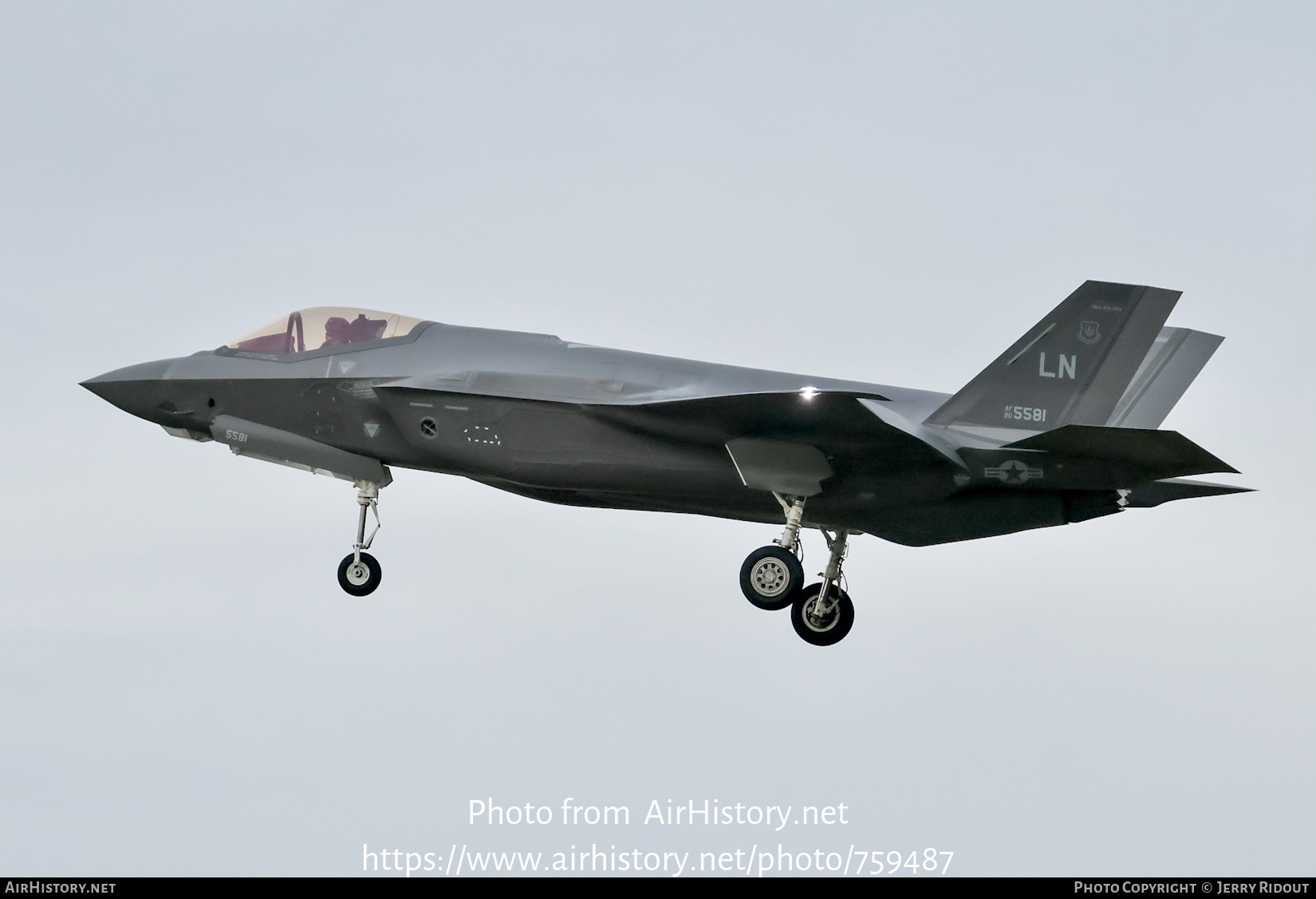 Aircraft Photo of 20-5581 / AF20-5581 | Lockheed Martin F-35A Lightning II | USA - Air Force | AirHistory.net #759487