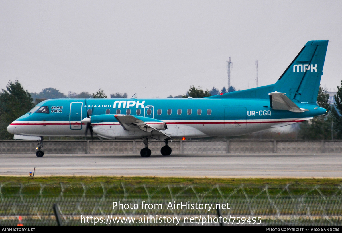 Aircraft Photo of UR-CGQ | Saab 340A | MRK Airlines - Mars RK | AirHistory.net #759495