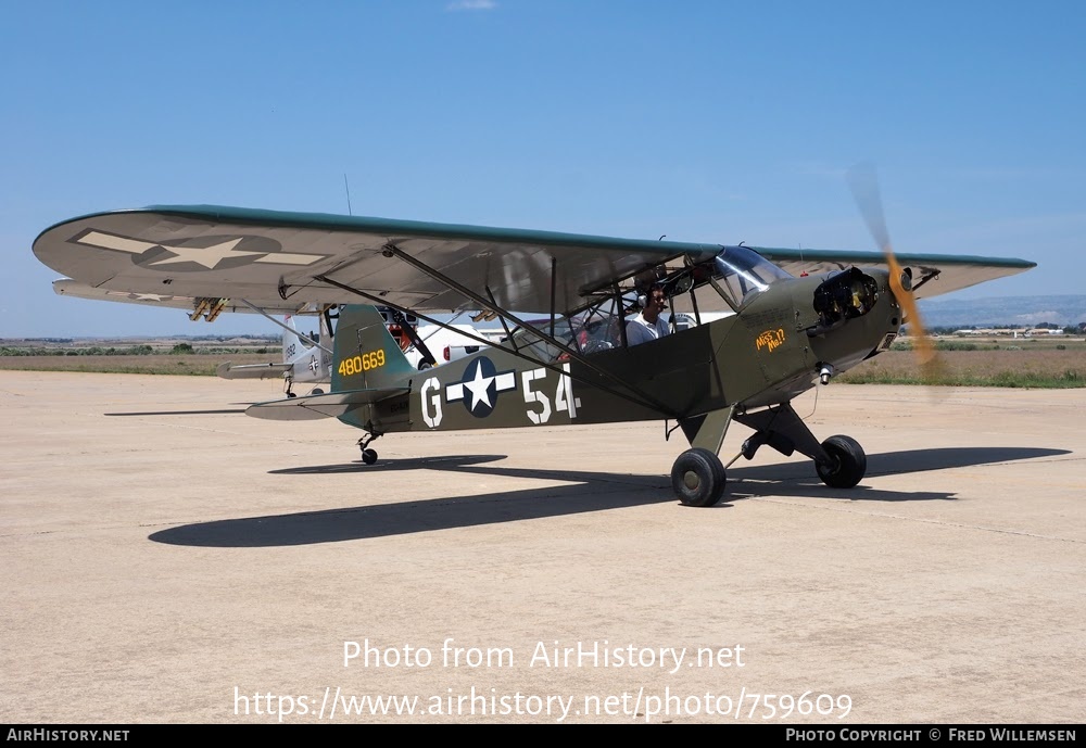 Aircraft Photo of EC-AJY / 480669 | Piper J-3C-65 Cub | Fundación Infante de Orleans | USA - Air Force | AirHistory.net #759609