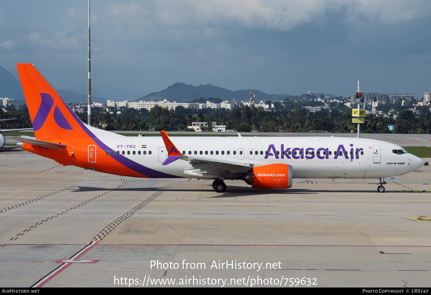 Aircraft Photo of VT-YBC | Boeing 737-8200 Max 200 | Akasa Air | AirHistory.net #759632