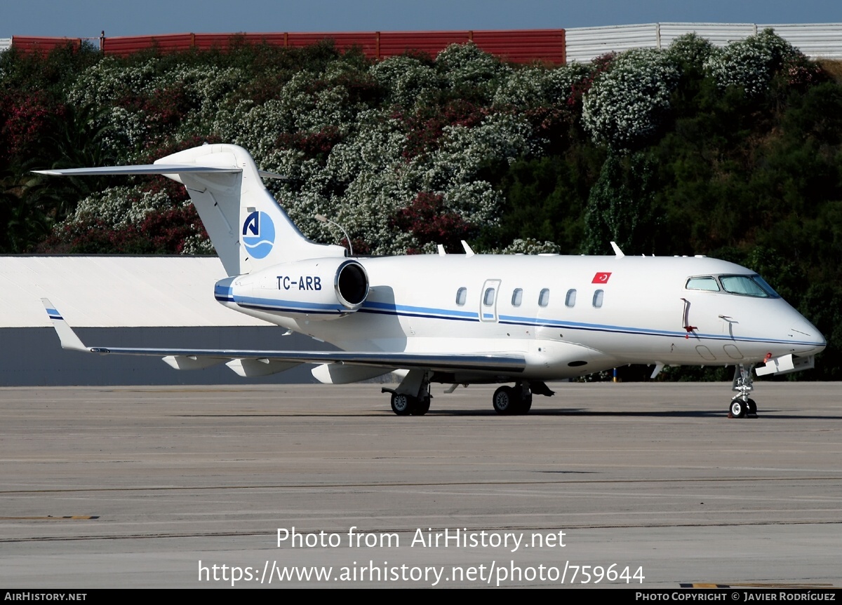 Aircraft Photo of TC-ARB | Bombardier Challenger 300 (BD-100-1A10) | Arkasair Aviation | AirHistory.net #759644