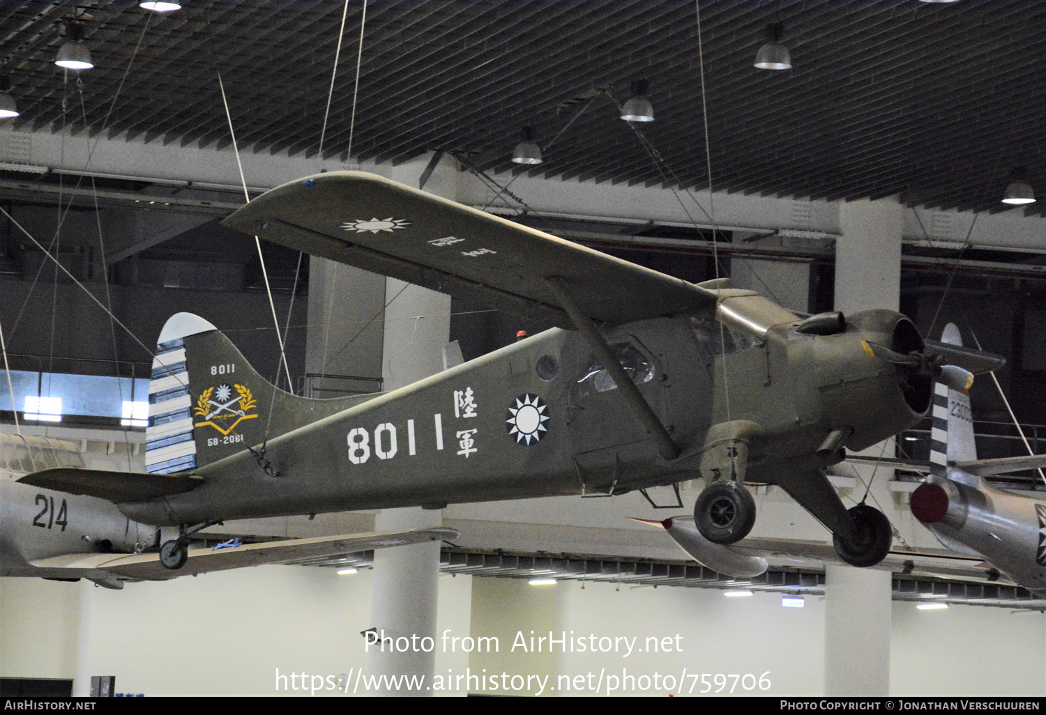 Aircraft Photo of 8011 / 58-2061 | De Havilland Canada U-6A Beaver | Taiwan - Army | AirHistory.net #759706