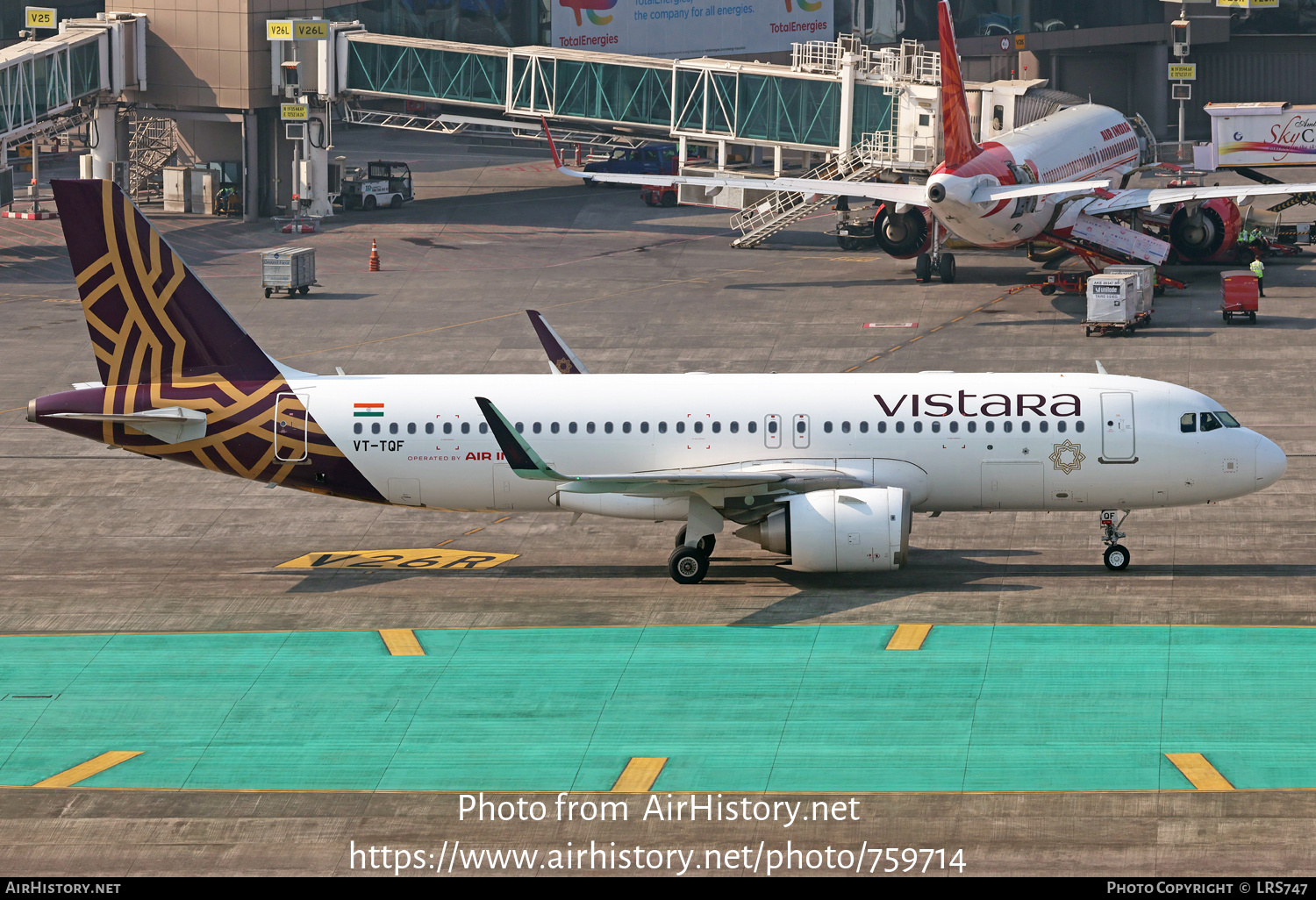 Aircraft Photo of VT-TQF | Airbus A320-251N | Vistara | AirHistory.net #759714