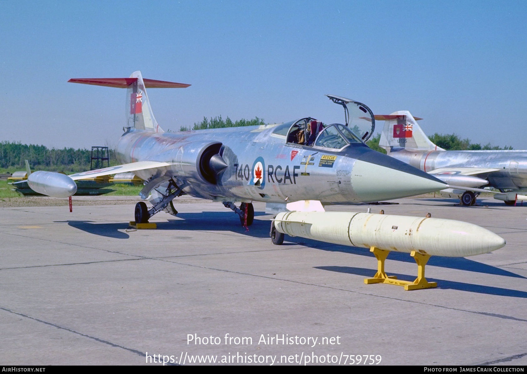 Aircraft Photo of 12740 | Canadair CF-104 Starfighter | Canada - Air Force | AirHistory.net #759759