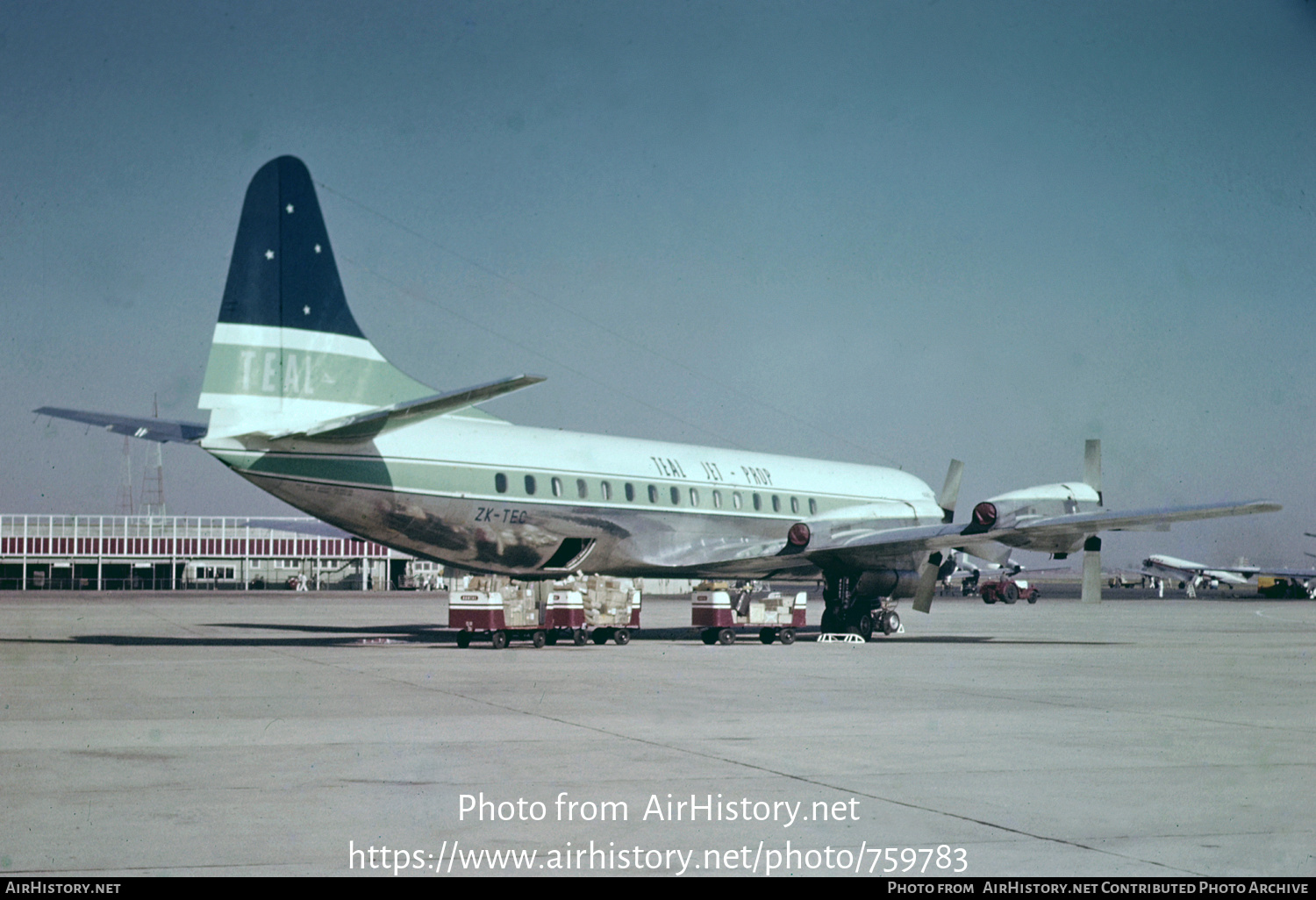 Aircraft Photo of ZK-TEC | Lockheed L-188C Electra | TEAL - Tasman Empire Airways | AirHistory.net #759783