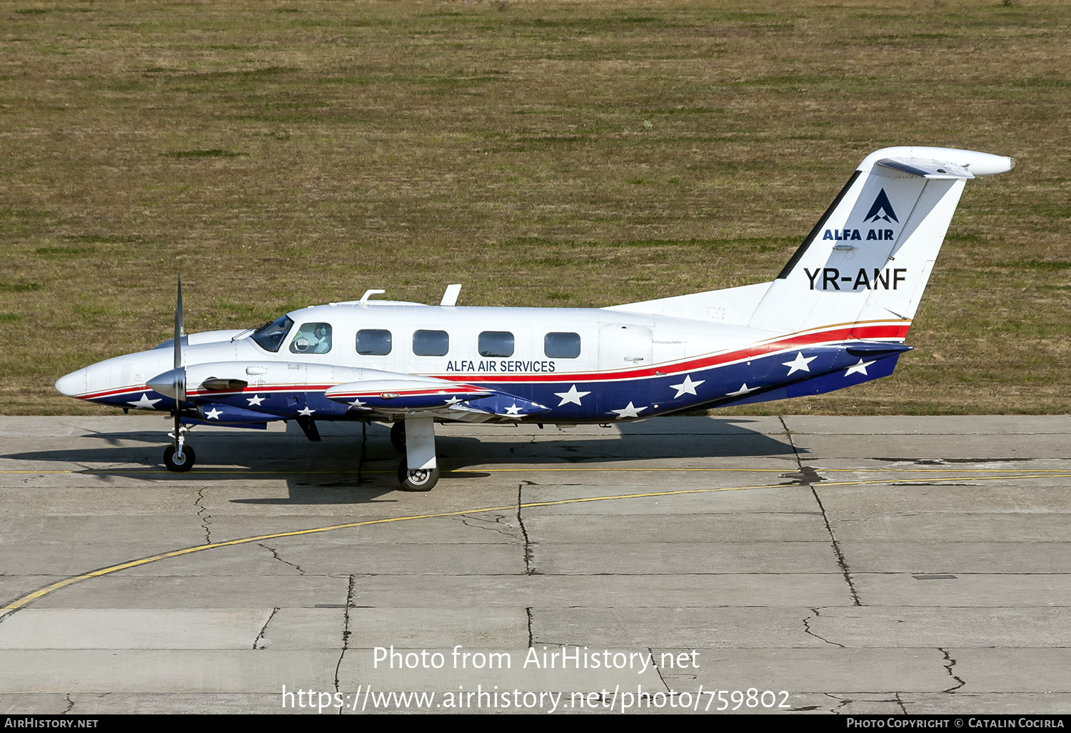 Aircraft Photo of YR-ANF | Piper PA-42 Cheyenne III | Alfa Air Services | AirHistory.net #759802