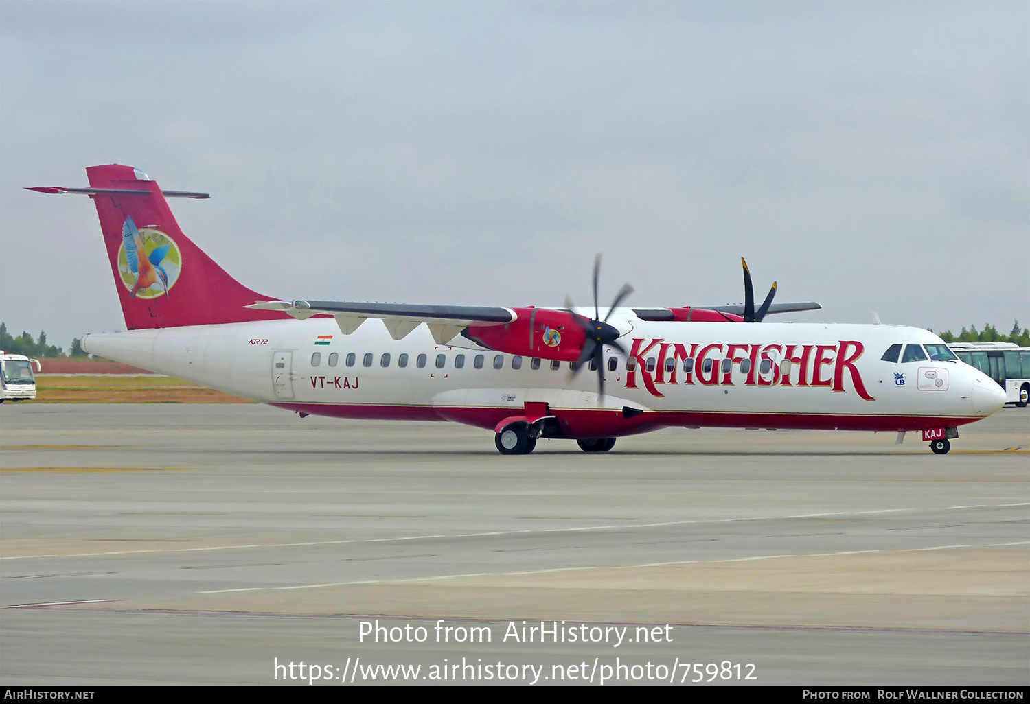 Aircraft Photo of VT-KAJ | ATR ATR-72-500 (ATR-72-212A) | Kingfisher Airlines | AirHistory.net #759812