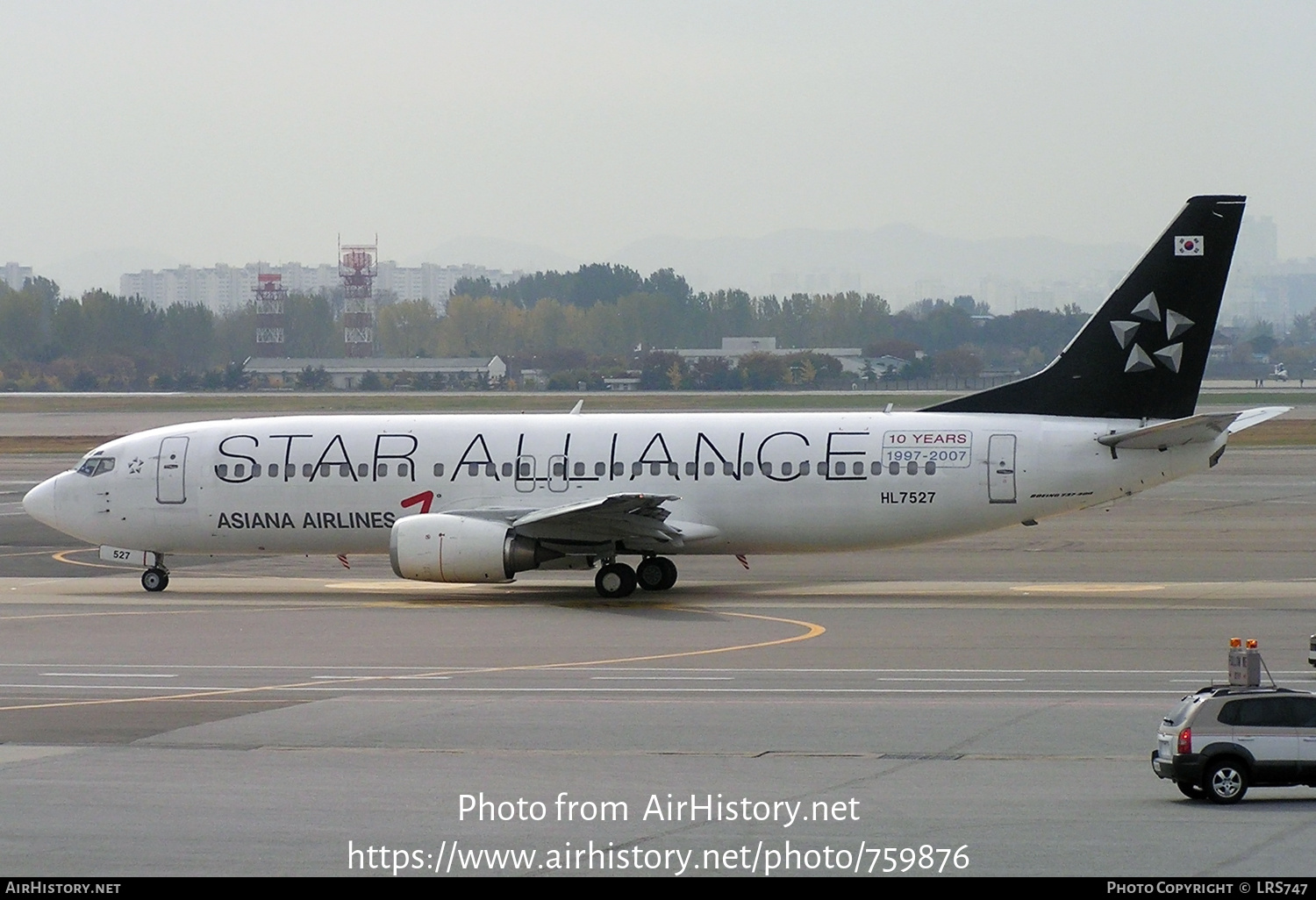 Aircraft Photo of HL7527 | Boeing 737-4Q8 | Asiana Airlines | AirHistory.net #759876