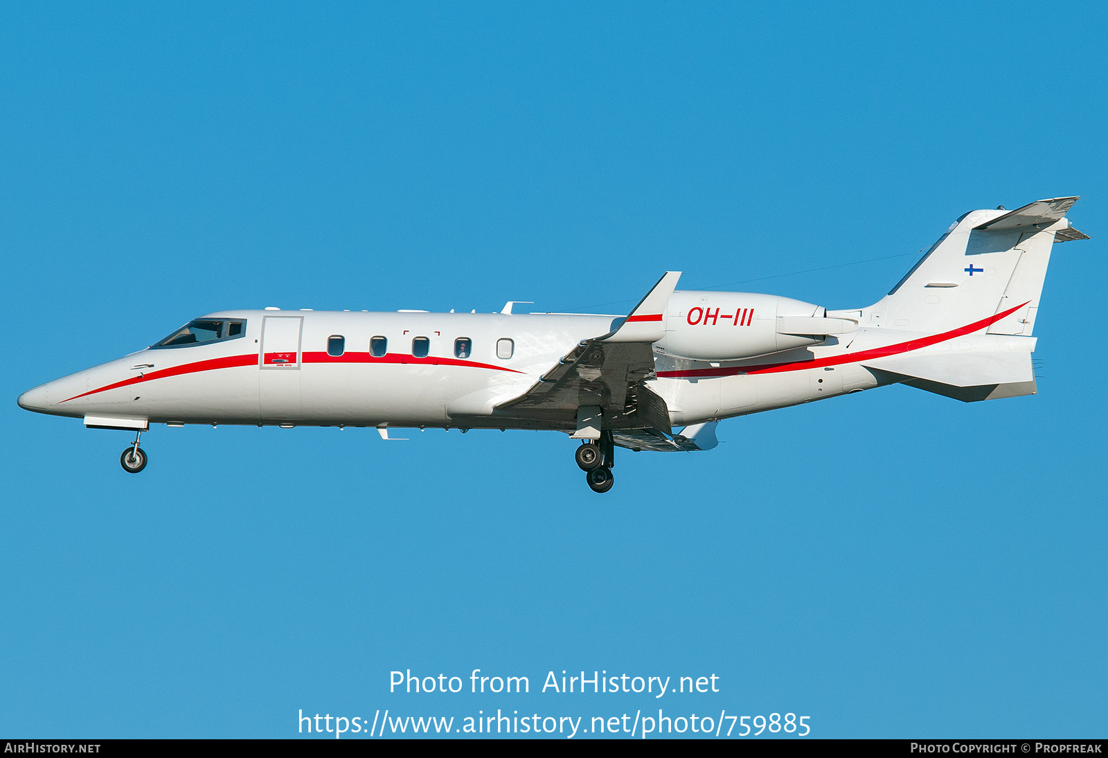 Aircraft Photo of OH-III | Learjet 60 | AirHistory.net #759885