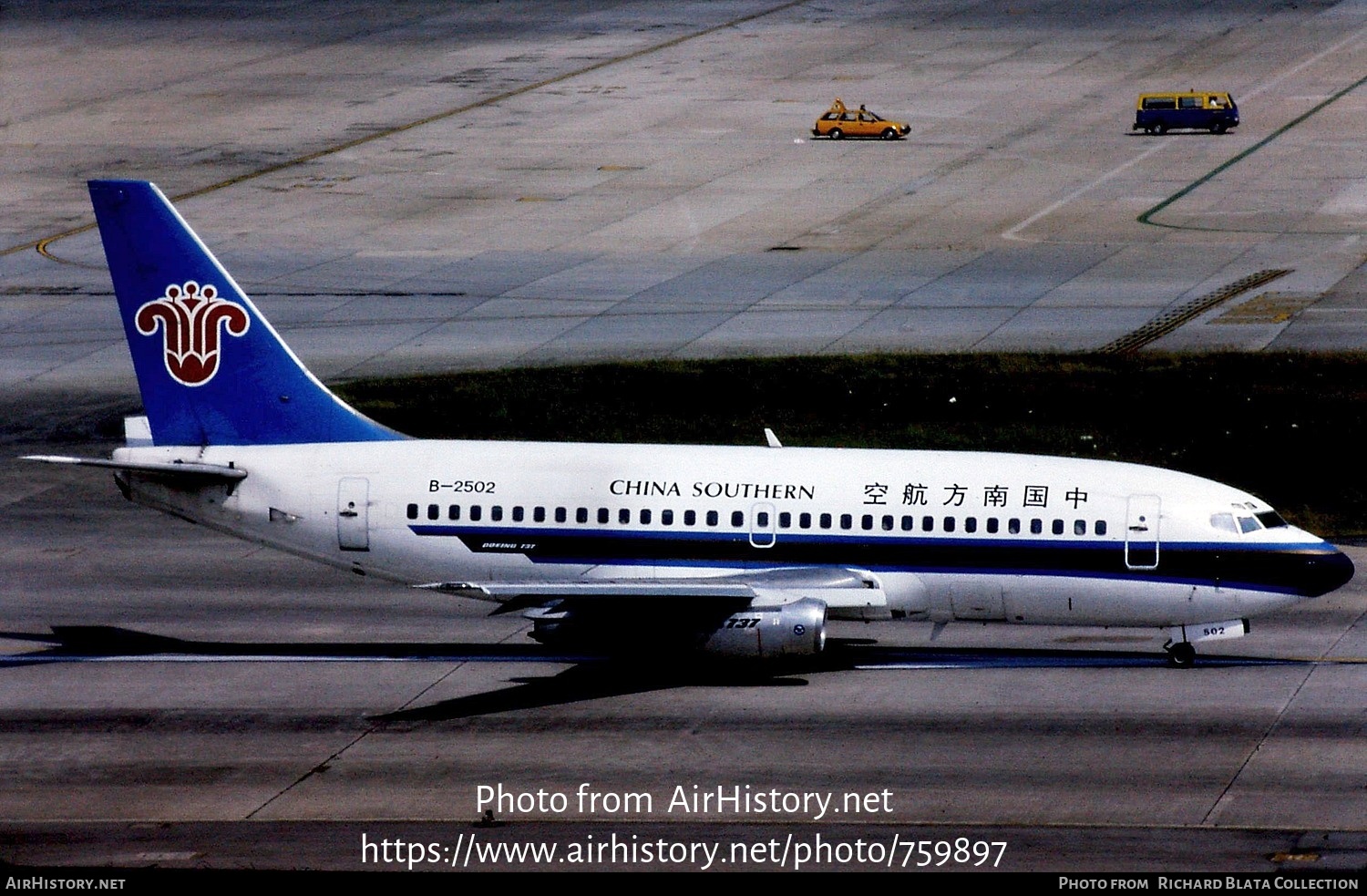 Aircraft Photo of B-2502 | Boeing 737-2T4/Adv | China Southern Airlines | AirHistory.net #759897