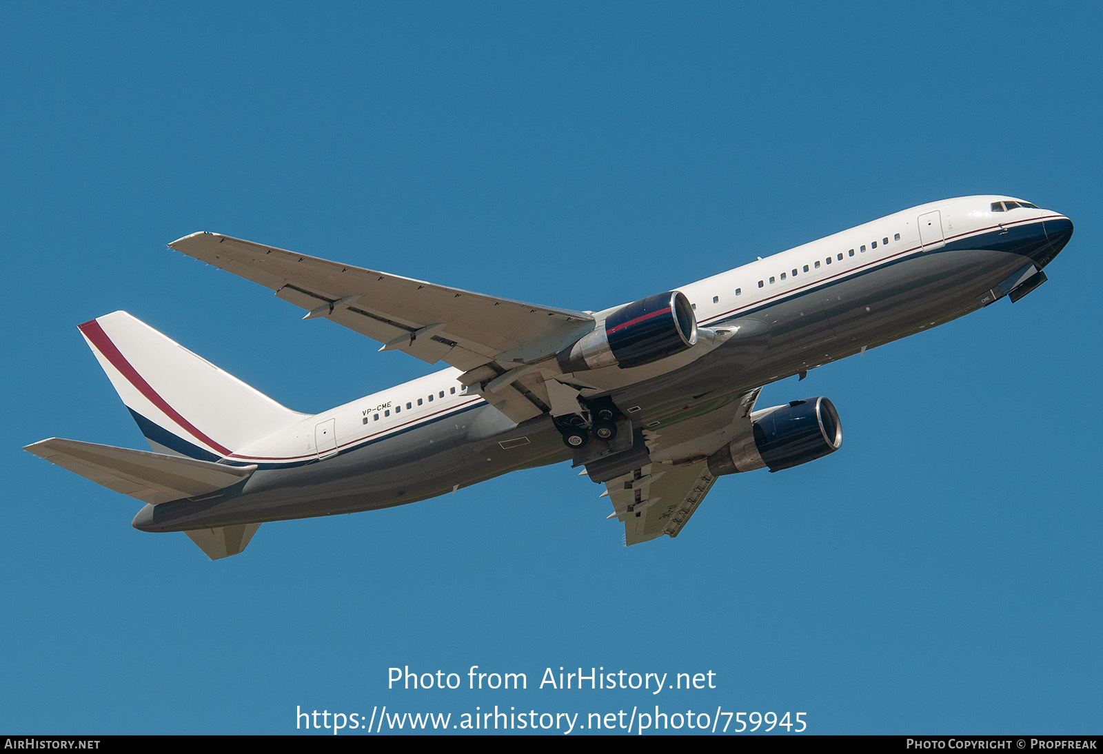 Aircraft Photo of VP-CME | Boeing 767-231(ER) | Mid East Jet | AirHistory.net #759945