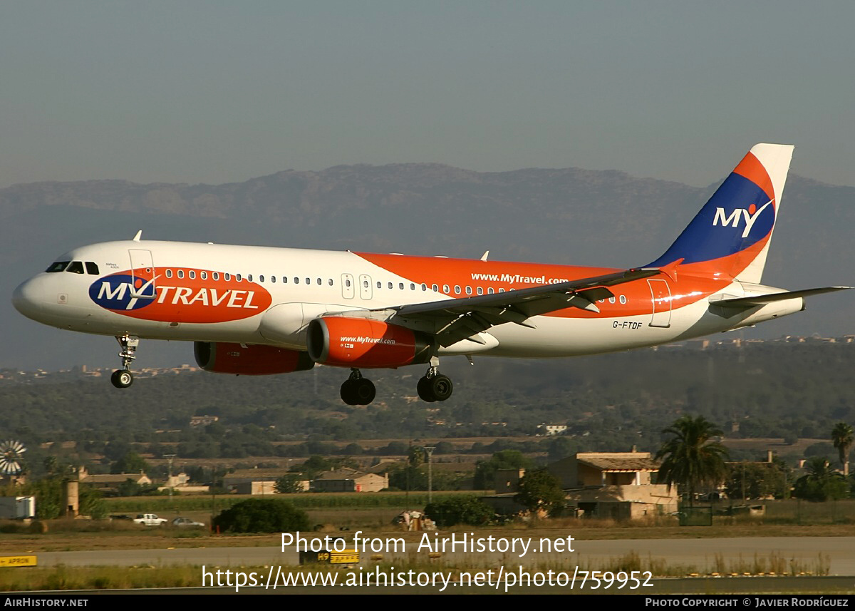 Aircraft Photo of G-FTDF | Airbus A320-231 | MyTravel Airways | AirHistory.net #759952