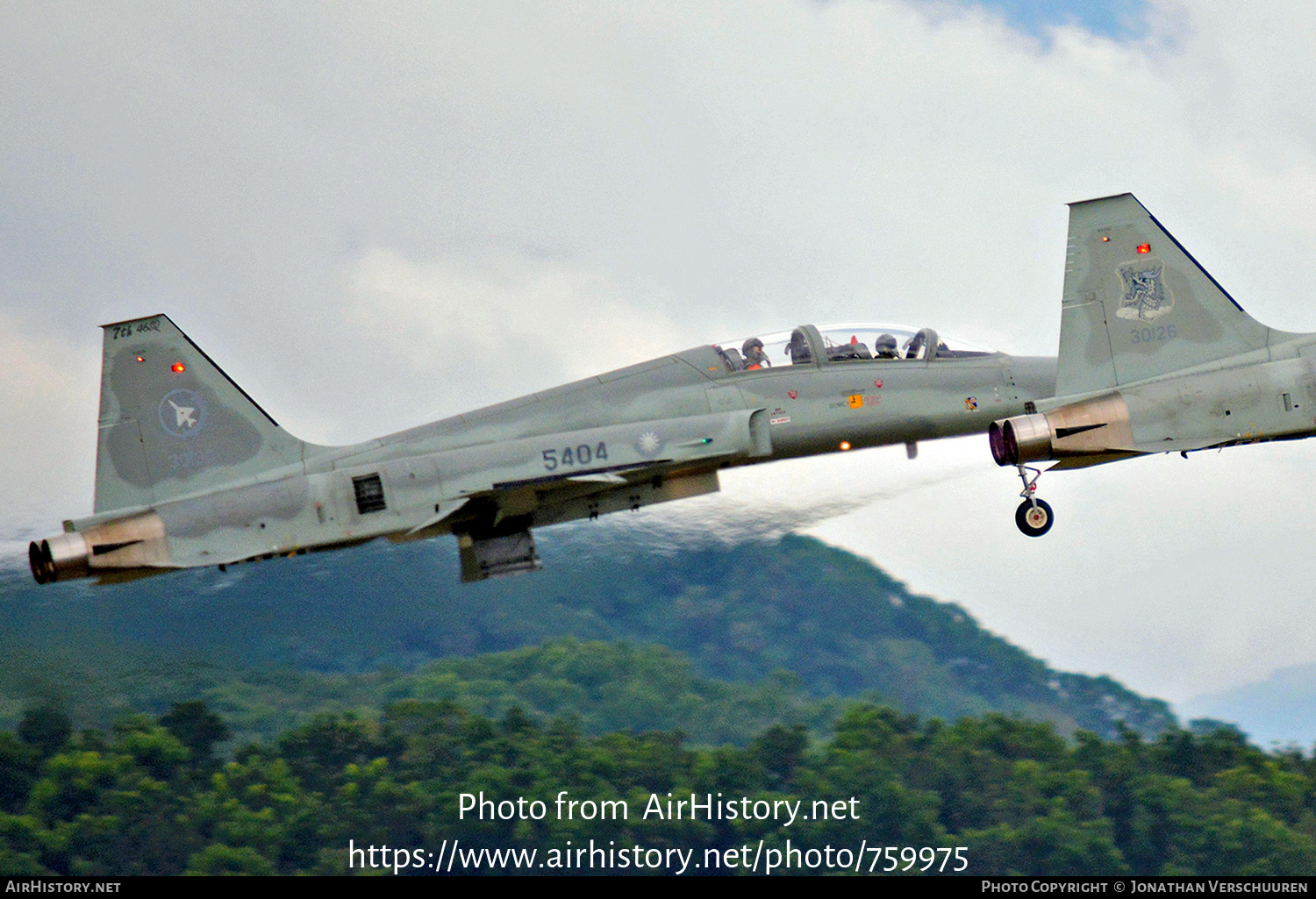 Aircraft Photo of 5404 / 30130 | Northrop F-5F Tiger II | Taiwan - Air Force | AirHistory.net #759975