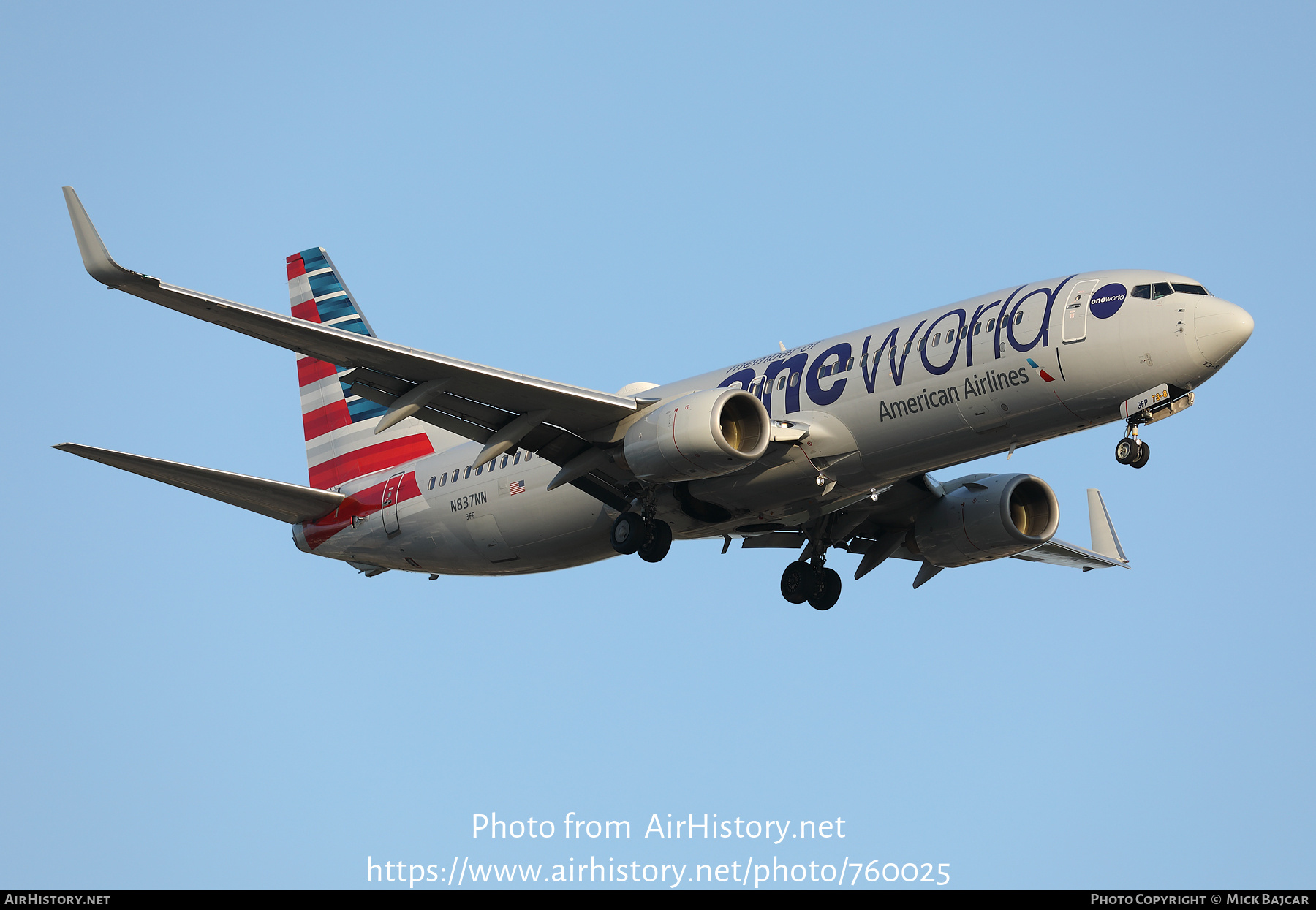 Aircraft Photo of N837NN | Boeing 737-823 | American Airlines | AirHistory.net #760025