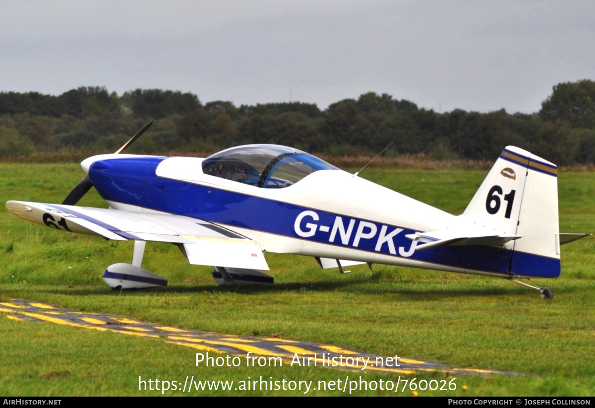 Aircraft Photo of G-NPKJ | Van's RV-6 | AirHistory.net #760026