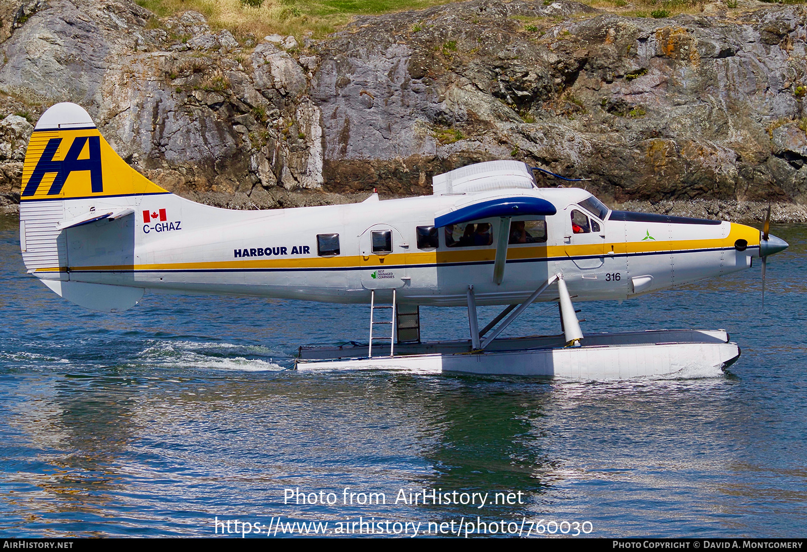 Aircraft Photo of C-GHAZ | Vazar DHC-3T Turbine Otter | Harbour Air | AirHistory.net #760030