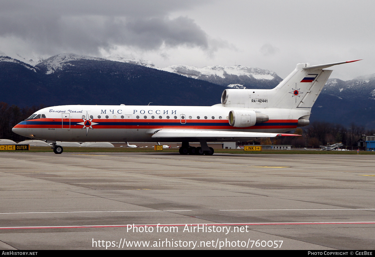 Aircraft Photo of RA-42441 | Yakovlev Yak-42D | MChS Rossii - Russia Ministry for Emergency Situations | AirHistory.net #760057