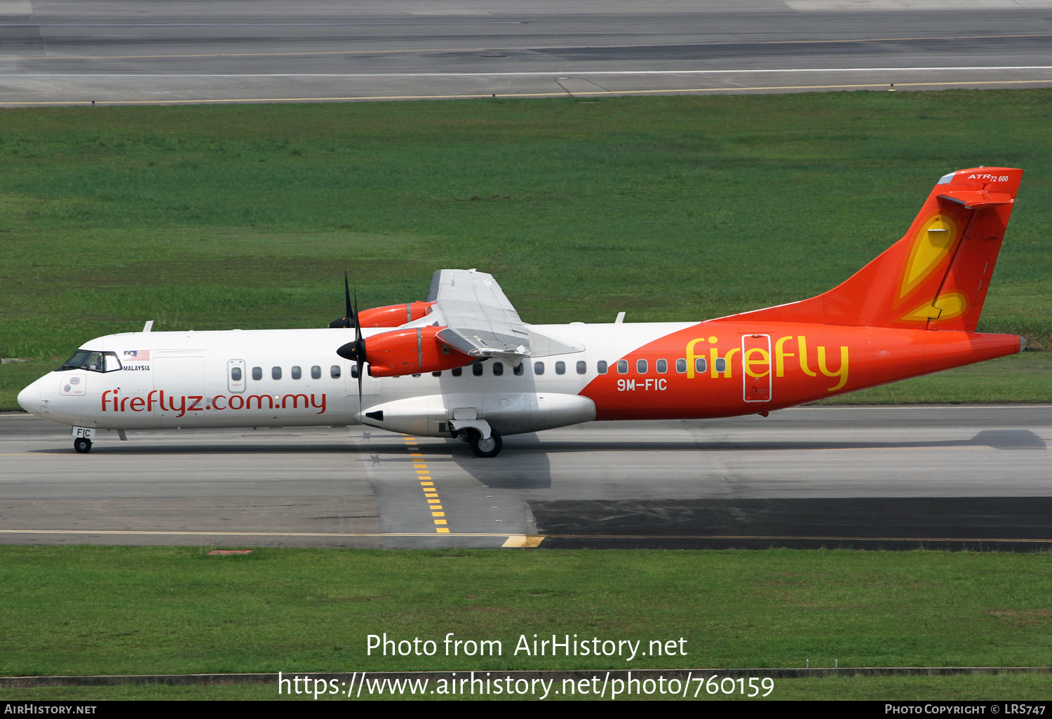 Aircraft Photo of 9M-FIC | ATR ATR-72-600 (ATR-72-212A) | Firefly | AirHistory.net #760159