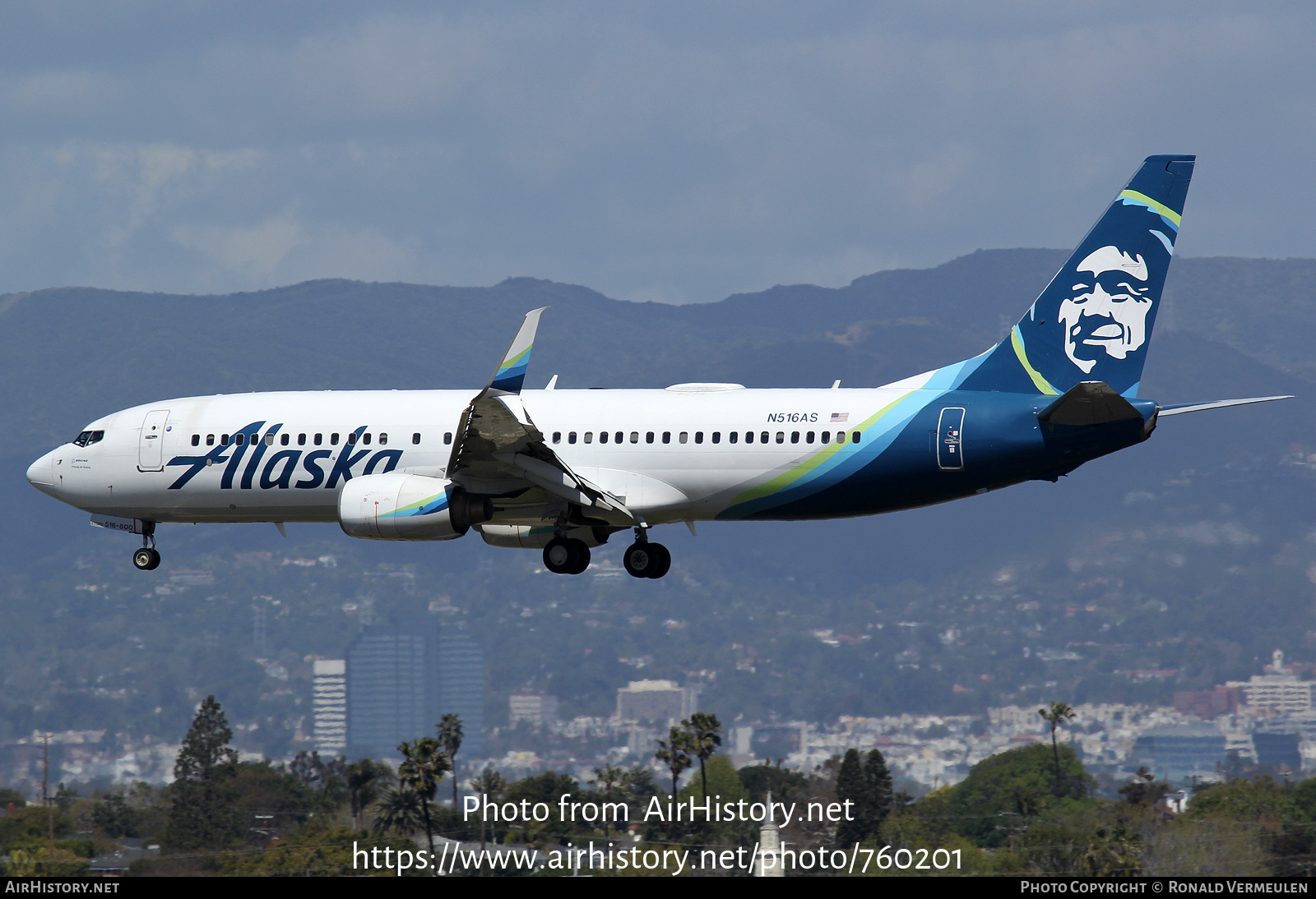 Aircraft Photo of N516AS | Boeing 737-890 | Alaska Airlines | AirHistory.net #760201