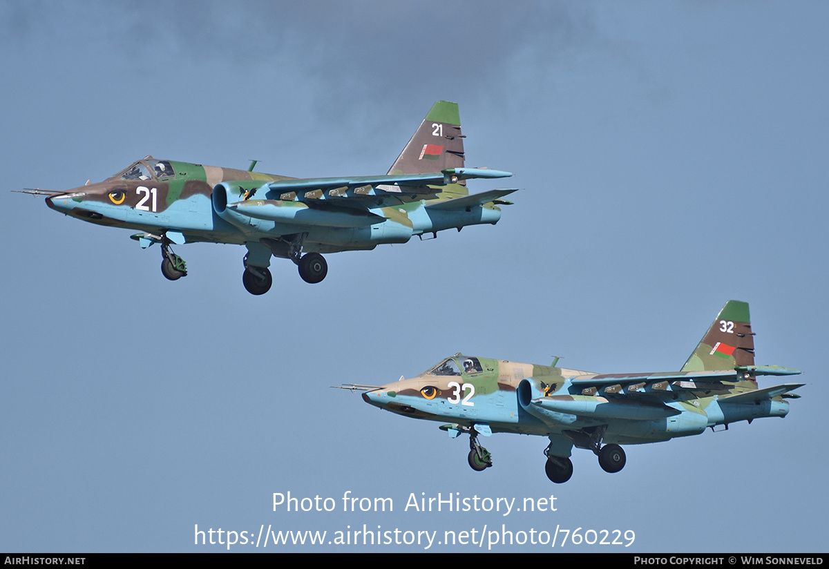 Aircraft Photo of 21 white | Sukhoi Su-25 | Belarus - Air Force | AirHistory.net #760229