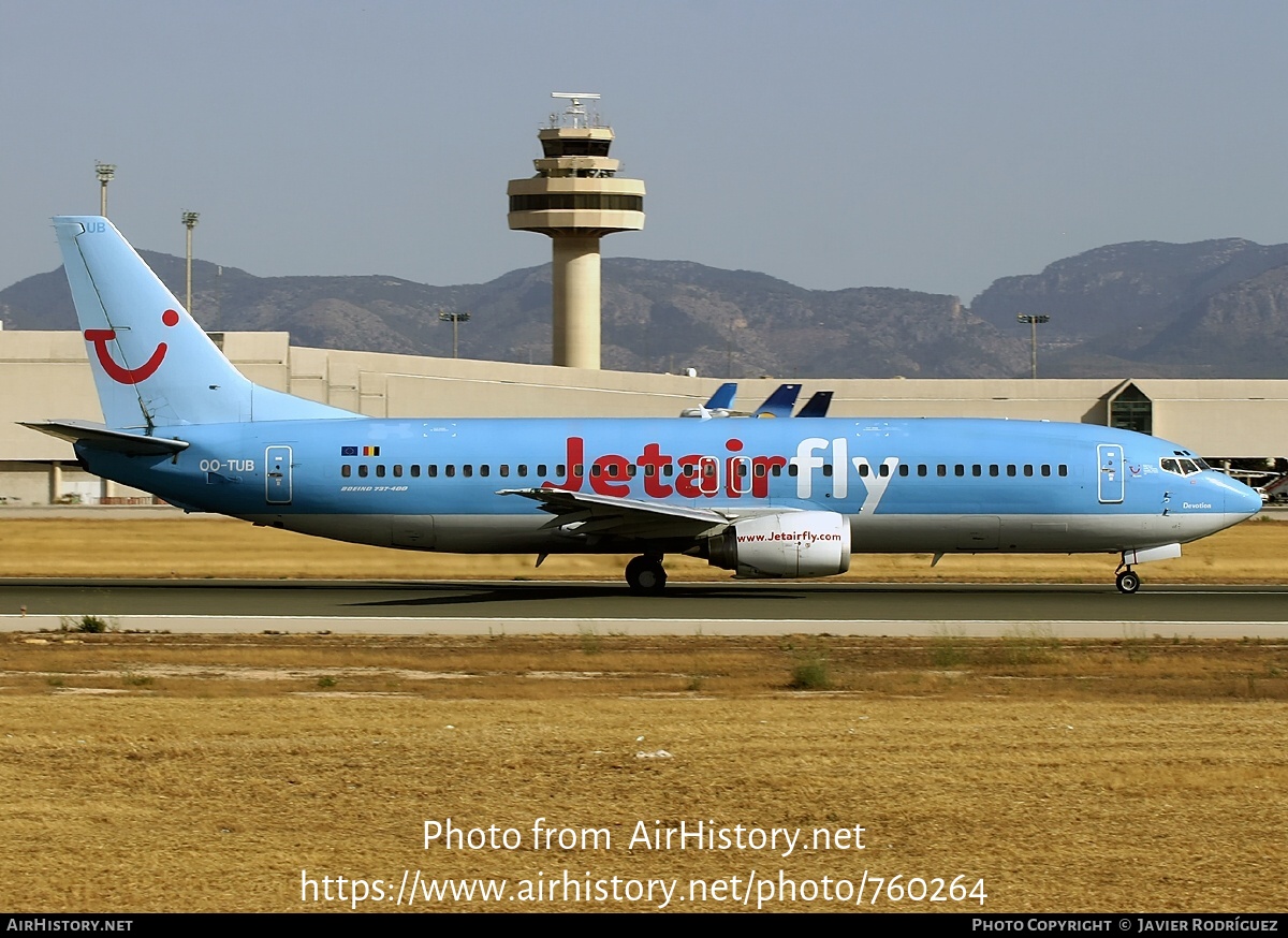 Aircraft Photo of OO-TUB | Boeing 737-4K5 | Jetairfly | AirHistory.net #760264