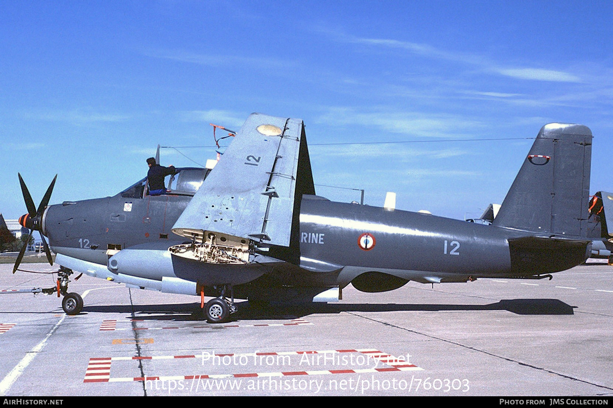 Aircraft Photo of 12 | Bréguet 1050 Alizé ALM | France - Navy | AirHistory.net #760303