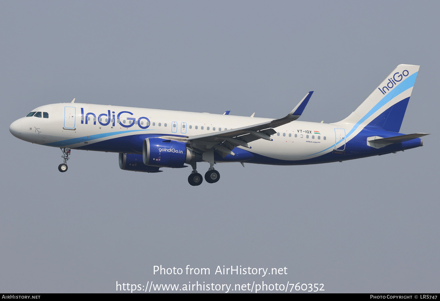 Aircraft Photo of VT-IQX | Airbus A320-251N | IndiGo | AirHistory.net #760352