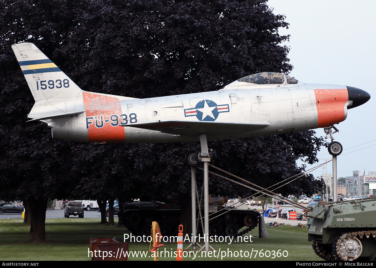 Aircraft Photo of 51-5938 / 15938 | North American F-86L Sabre | USA - Air Force | AirHistory.net #760360