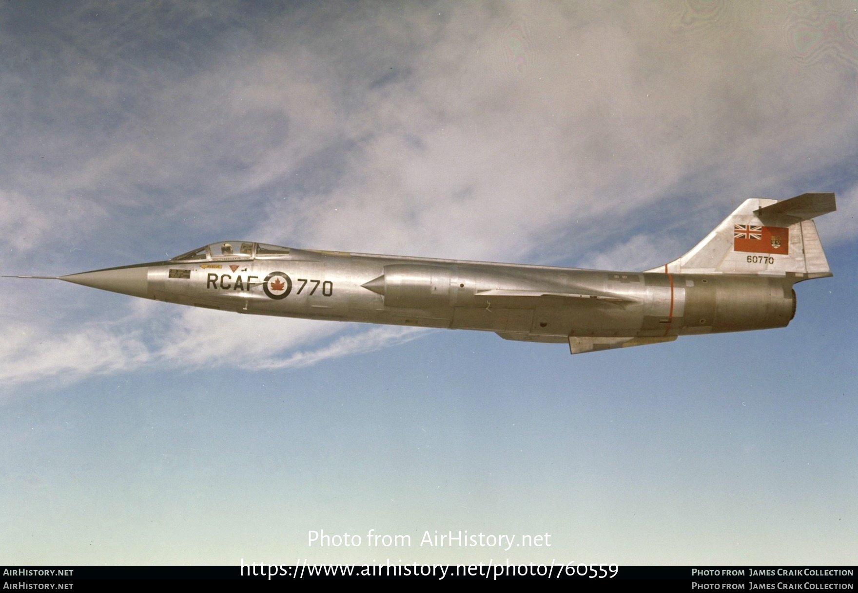 Aircraft Photo of 12770 | Canadair CF-104 Starfighter | Canada - Air Force | AirHistory.net #760559