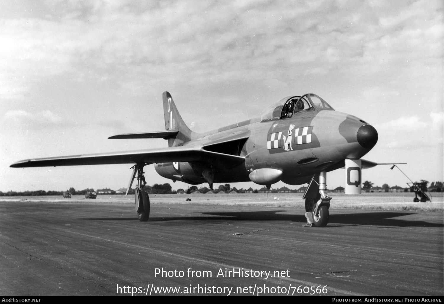 Aircraft Photo of WN919 | Hawker Hunter F2 | UK - Air Force | AirHistory.net #760566