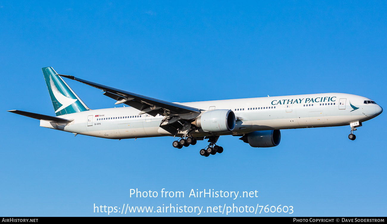 Aircraft Photo of B-KPX | Boeing 777-367/ER | Cathay Pacific Airways | AirHistory.net #760603