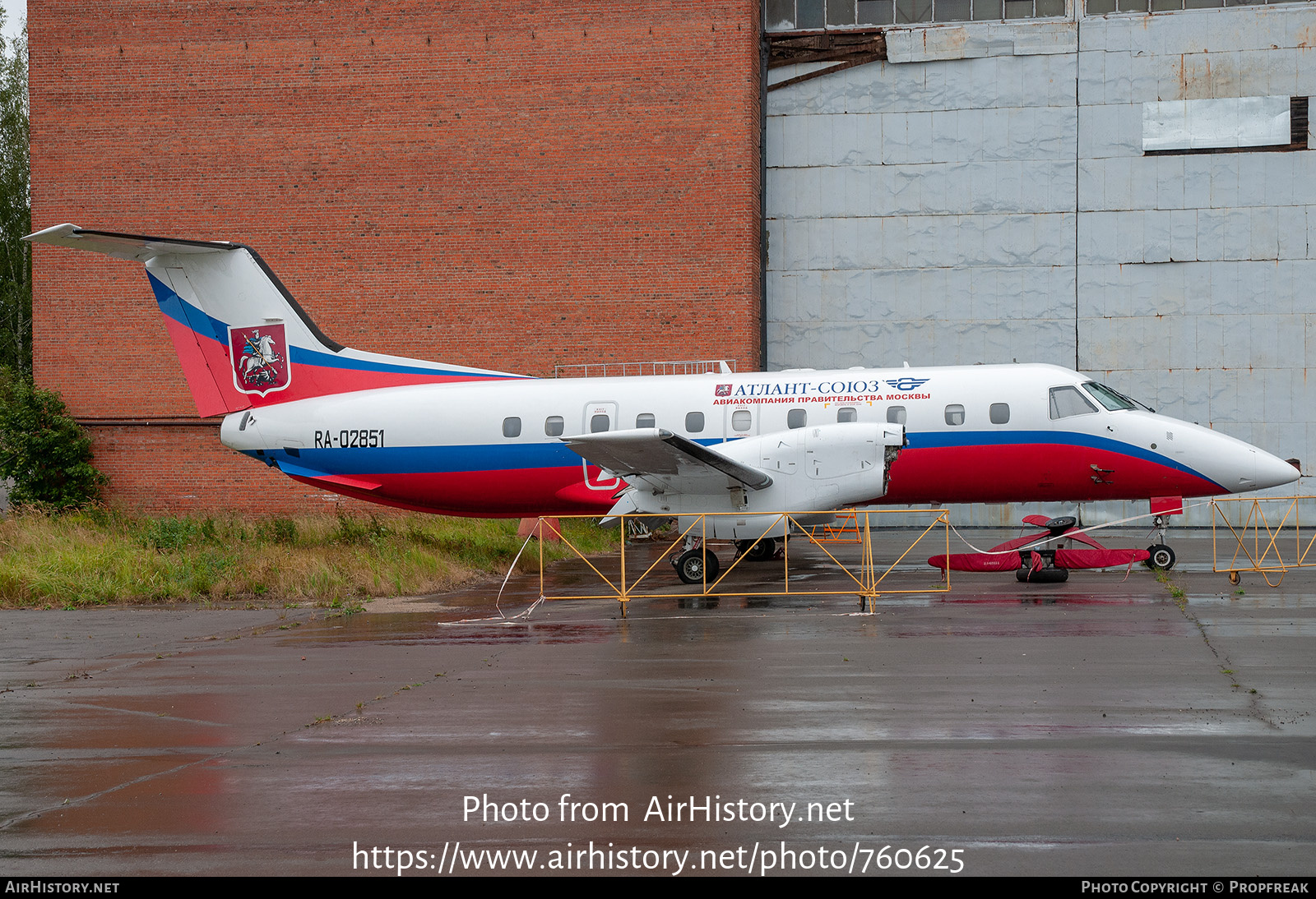 Aircraft Photo of RA-02851 | Embraer EMB-120RT Brasilia | Atlant-Soyuz Airlines | AirHistory.net #760625