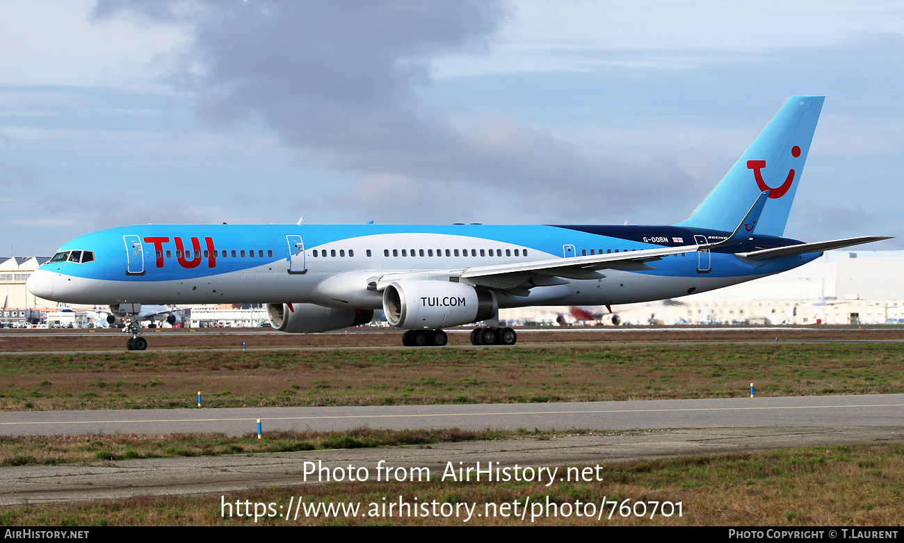 Aircraft Photo of G-OOBN | Boeing 757-2G5 | TUI | AirHistory.net #760701