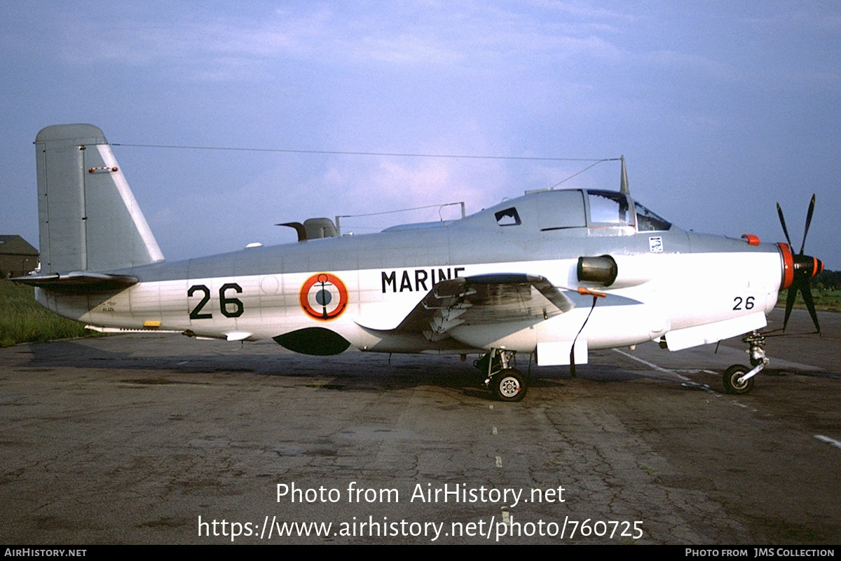 Aircraft Photo of 26 | Bréguet 1050 Alizé ALM | France - Navy | AirHistory.net #760725