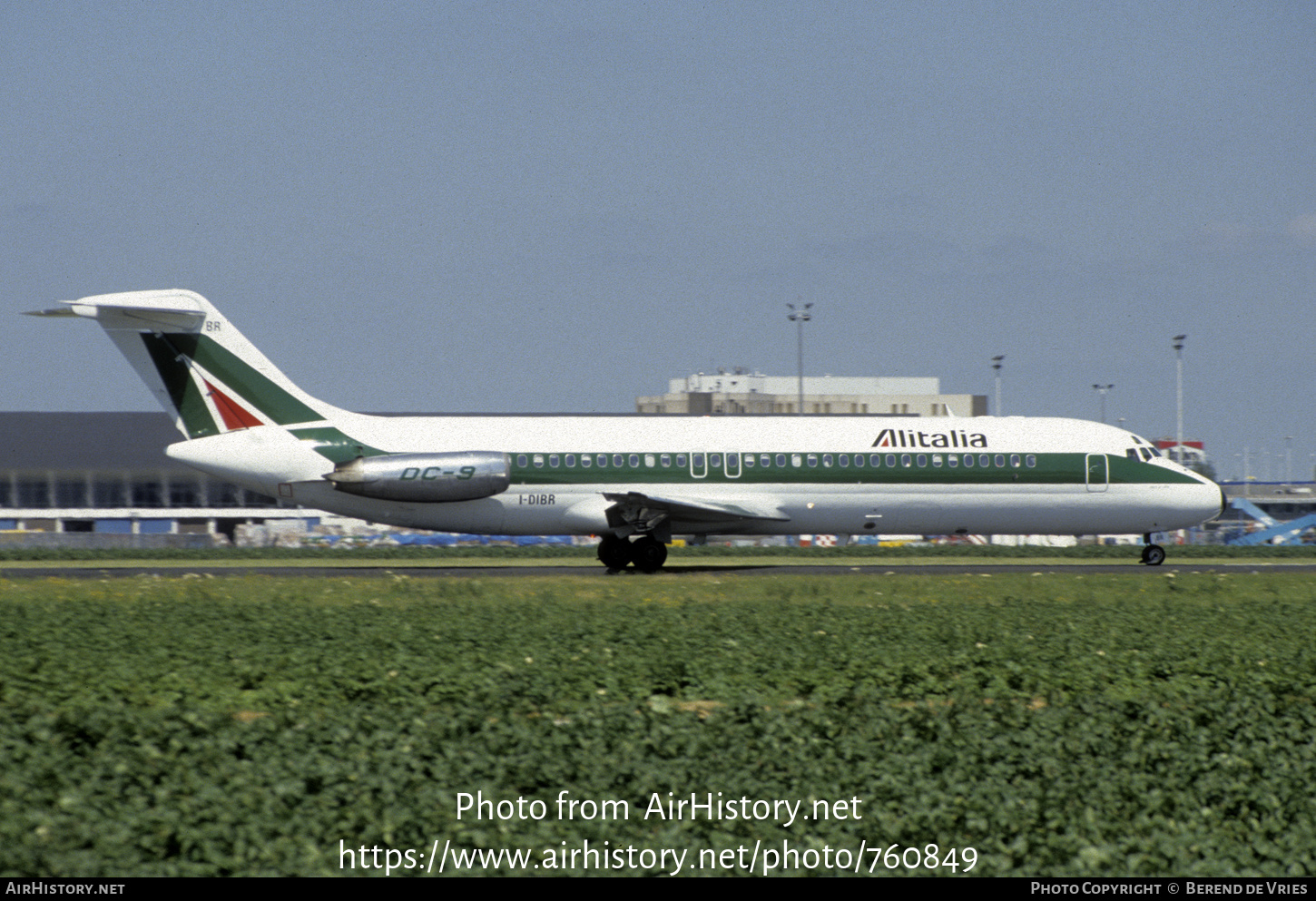 Aircraft Photo of I-DIBR | McDonnell Douglas DC-9-32 | Alitalia | AirHistory.net #760849