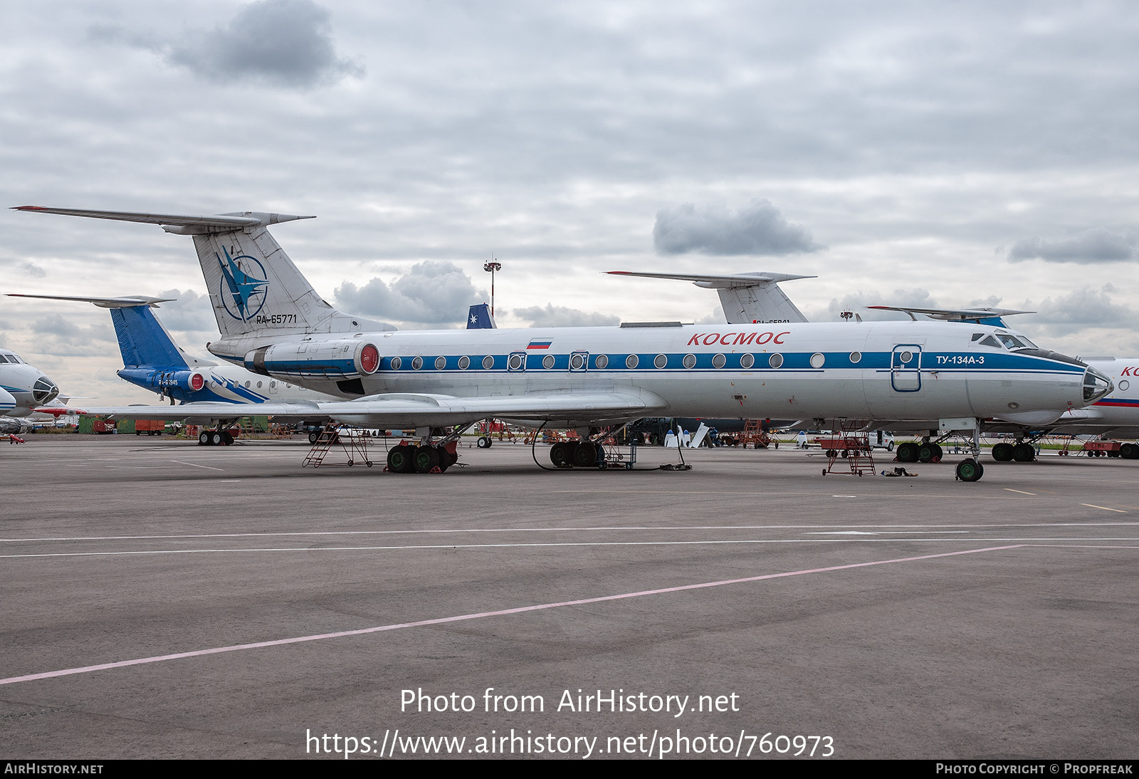 Aircraft Photo of RA-65771 | Tupolev Tu-134A-3 | Kosmos Airlines | AirHistory.net #760973