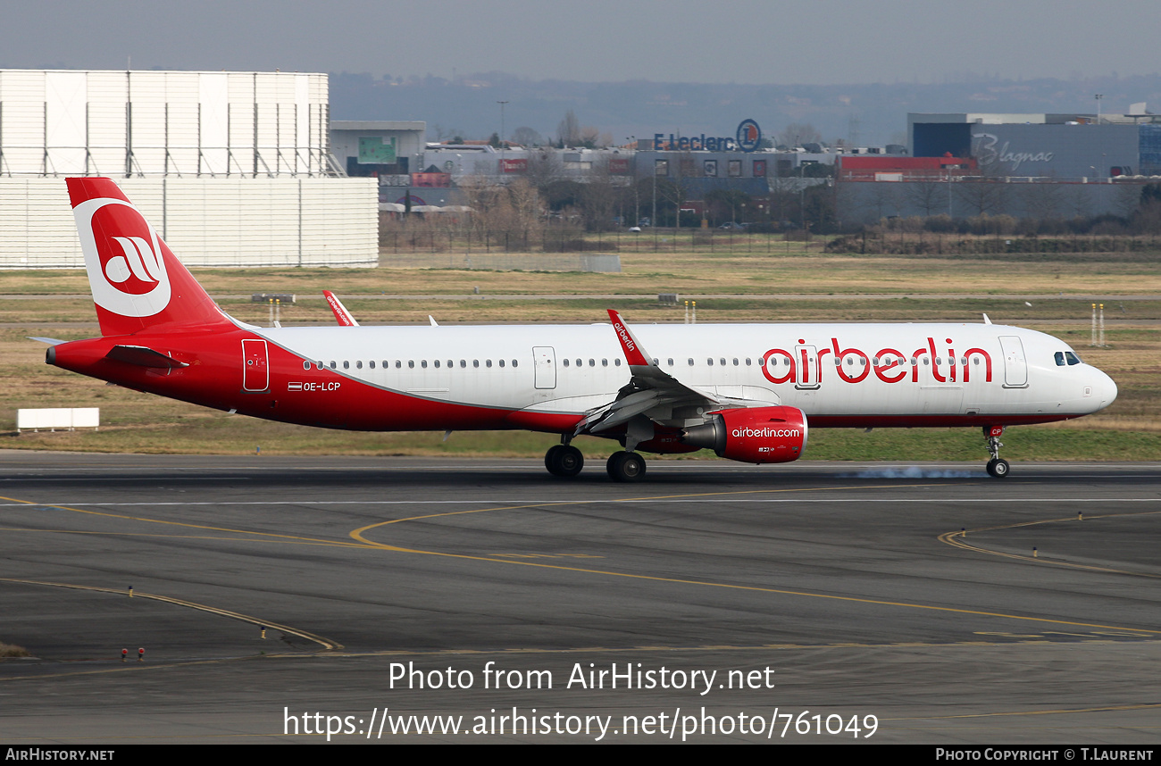 Aircraft Photo of OE-LCP | Airbus A321-211 | Air Berlin | AirHistory.net #761049