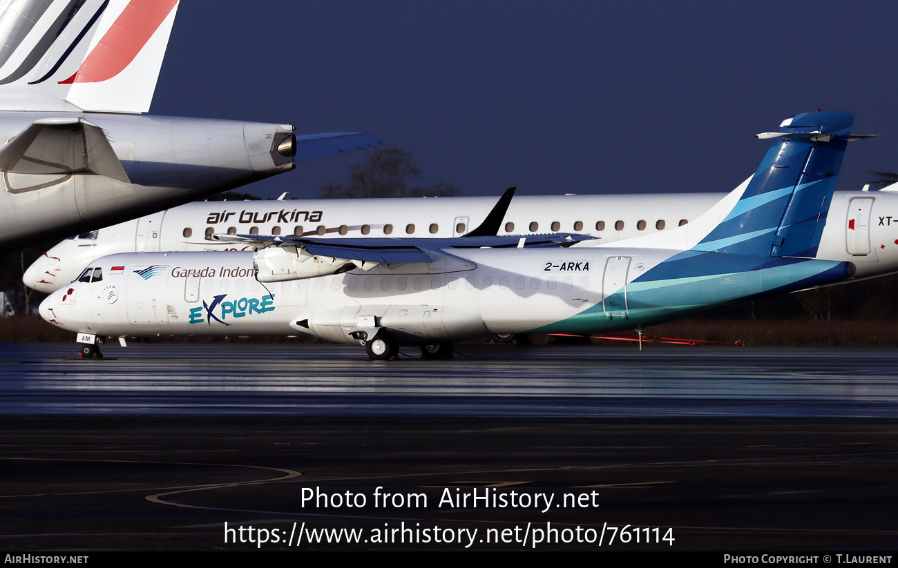 Aircraft Photo of 2-ARKA | ATR ATR-72-600 (ATR-72-212A) | Garuda Indonesia Explore | AirHistory.net #761114