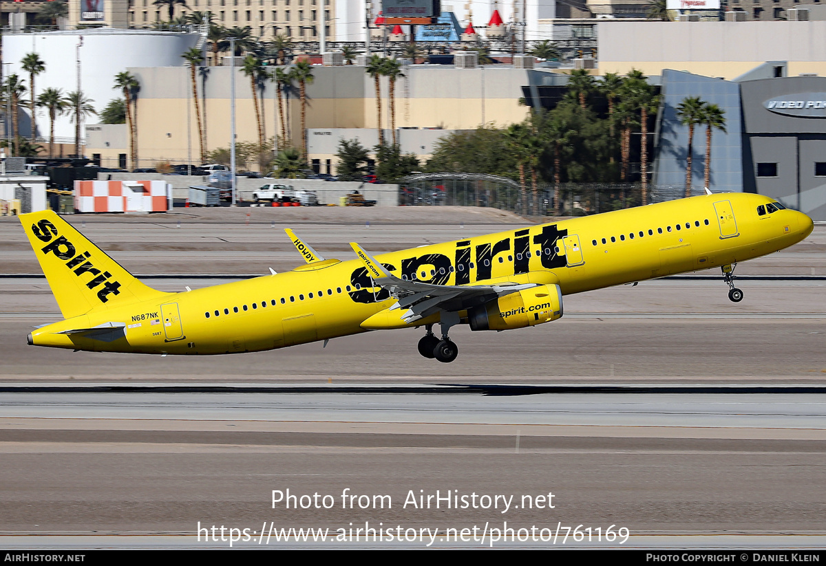 Aircraft Photo of N687NK | Airbus A321-231 | Spirit Airlines | AirHistory.net #761169