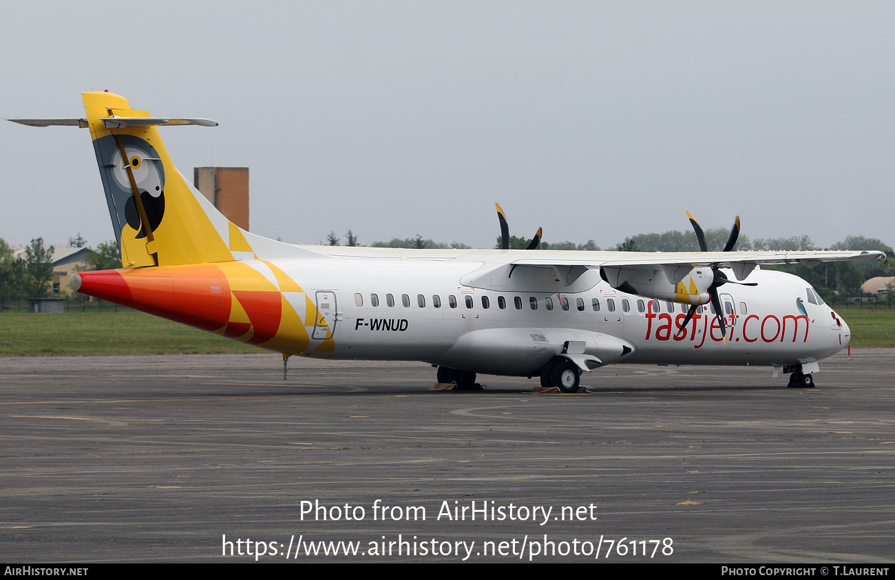 Aircraft Photo of F-WNUD | ATR ATR-72-600 (ATR-72-212A) | Fastjet | AirHistory.net #761178