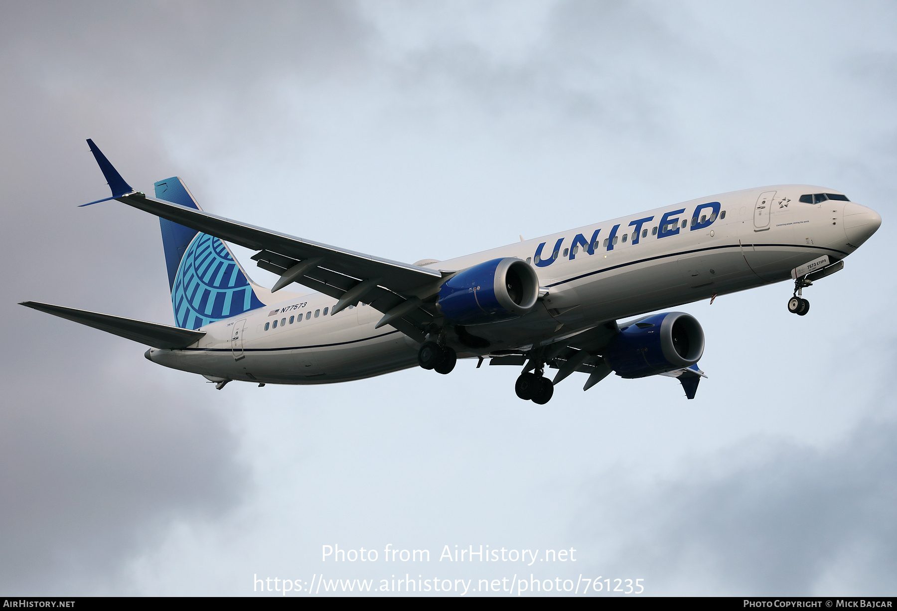 Aircraft Photo of N77573 | Boeing 737-9 Max 9 | United Airlines | AirHistory.net #761235