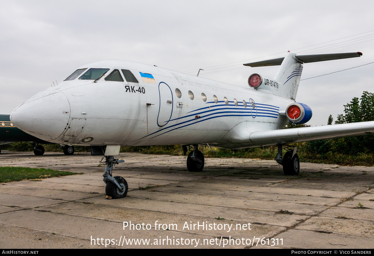 Aircraft Photo of UR-87479 | Yakovlev Yak-40 | Aerolyuks | AirHistory.net #761311