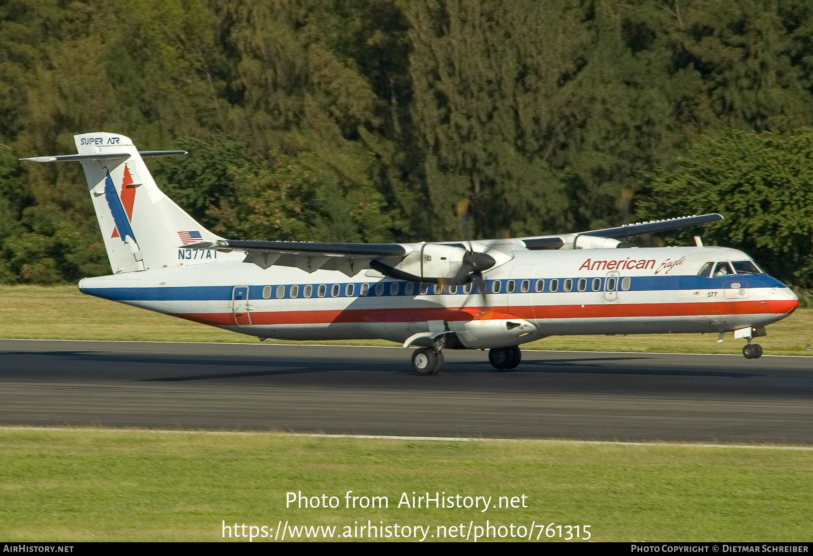 Aircraft Photo of N377AT | ATR ATR-72-212 | American Eagle | AirHistory.net #761315