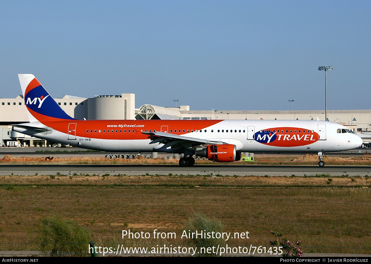 Aircraft Photo of OY-VKB | Airbus A321-211 | MyTravel Airways | AirHistory.net #761435