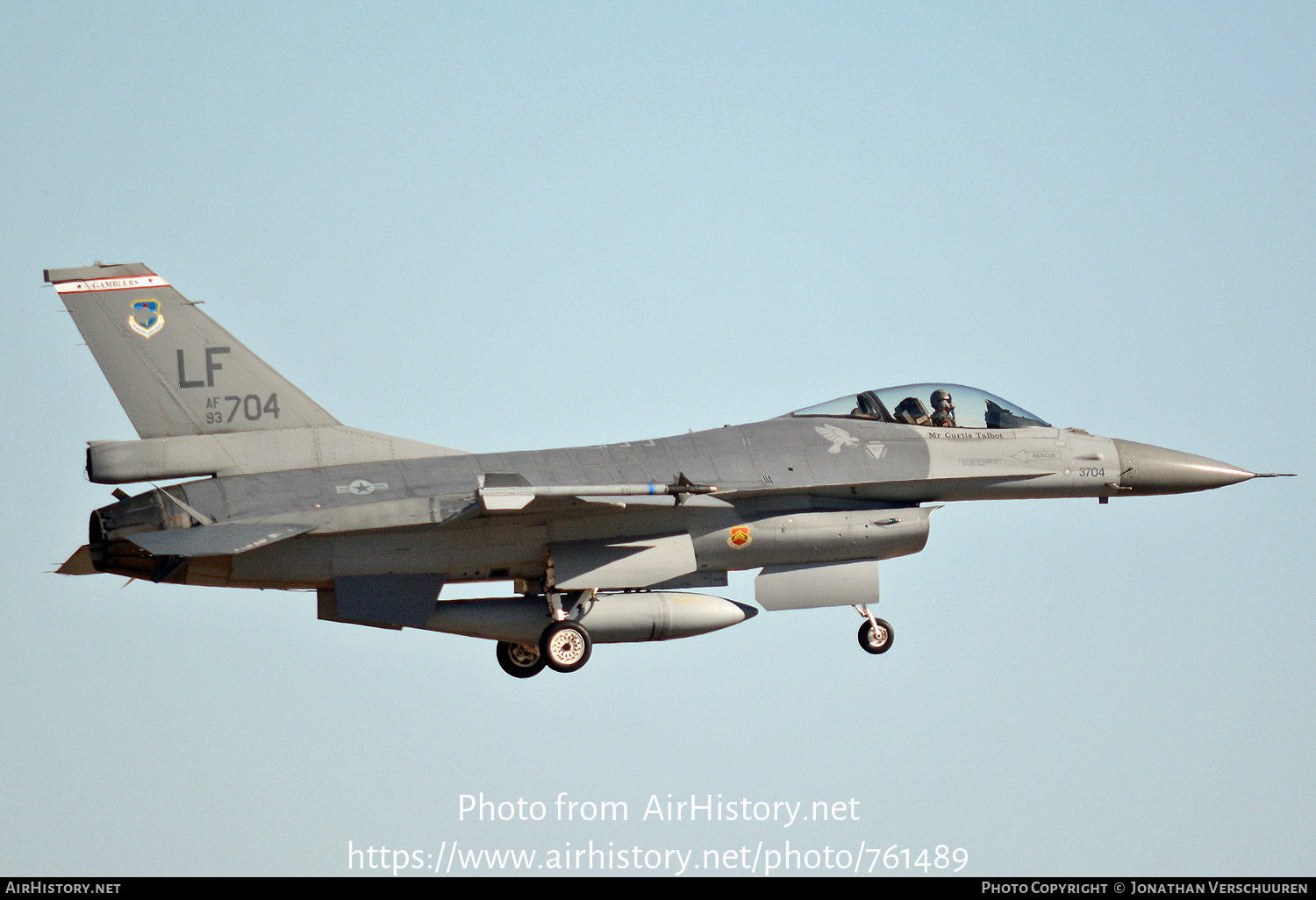 Aircraft Photo of 93-0704 / AF93-704 | General Dynamics F-16A Fighting Falcon | USA - Air Force | AirHistory.net #761489