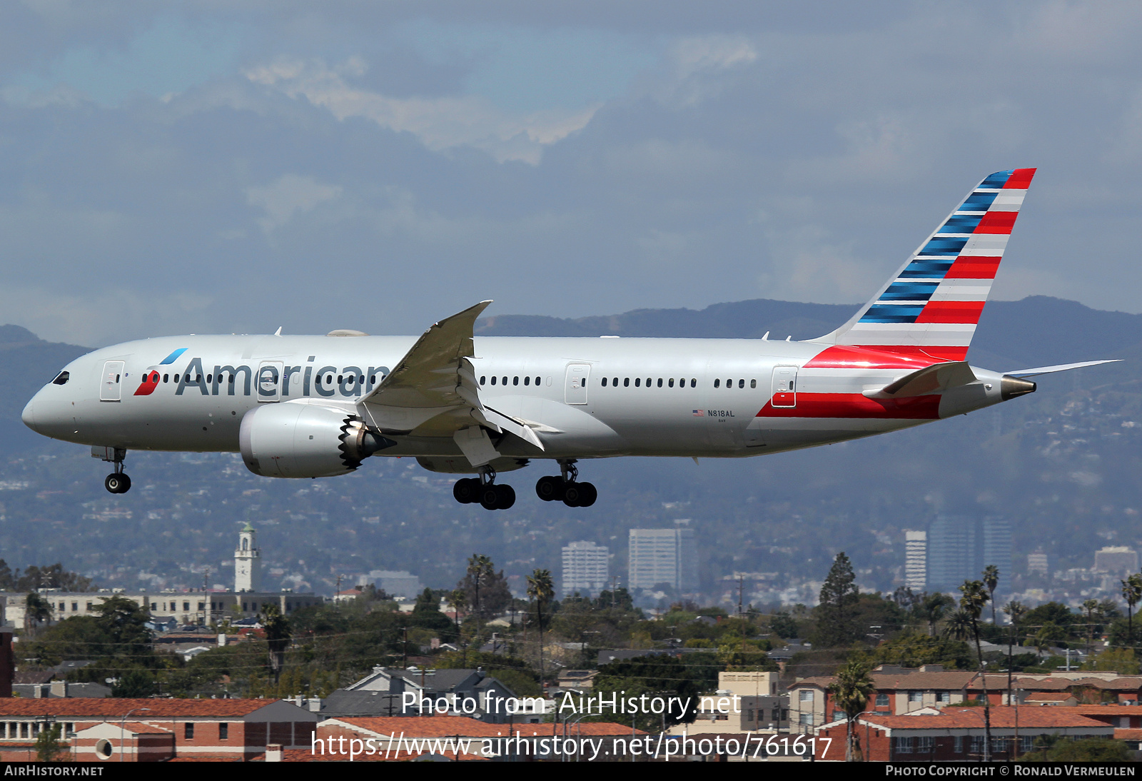 Aircraft Photo of N818AL | Boeing 787-8 Dreamliner | American Airlines | AirHistory.net #761617