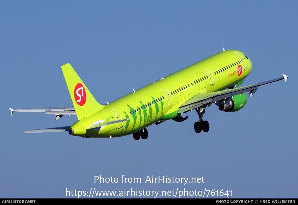 Aircraft Photo of VP-BPO | Airbus A321-211 | S7 Airlines | AirHistory.net #761641