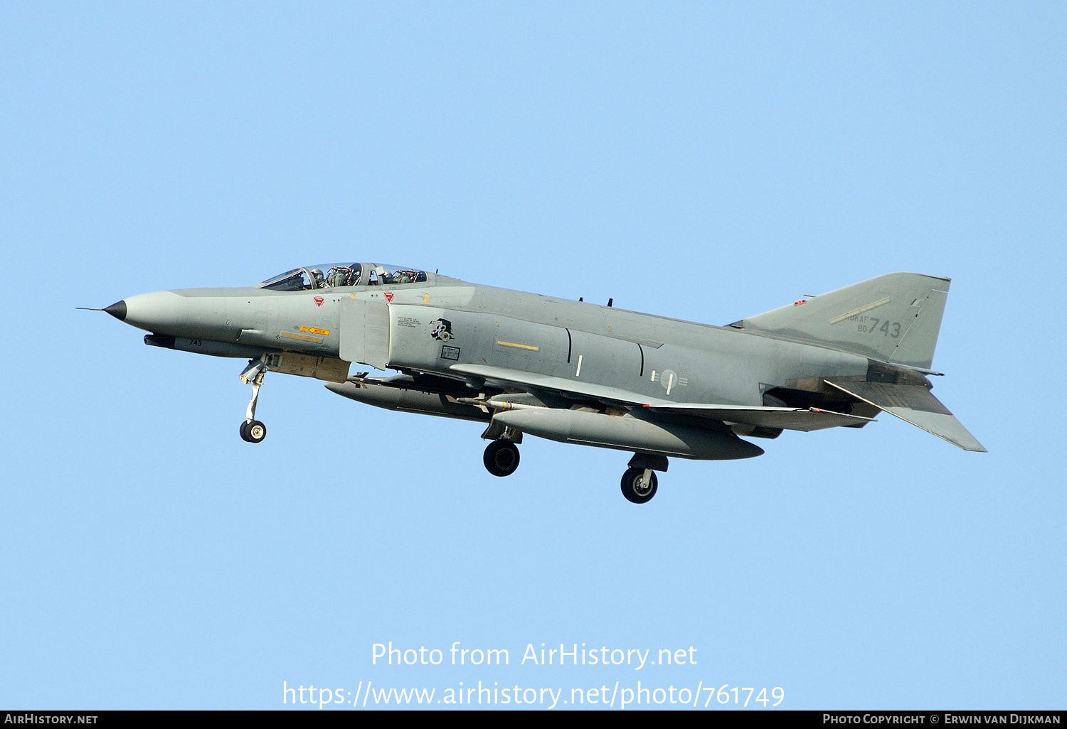 Aircraft Photo of 80-743 | McDonnell Douglas F-4E Phantom II | South Korea - Air Force | AirHistory.net #761749