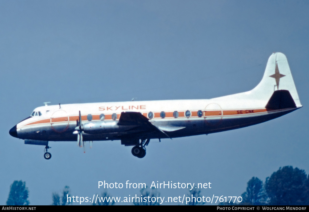 Aircraft Photo of SE-CNK | Vickers 745D Viscount | Skyline | AirHistory.net #761770